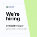 Open Position: Junior React Developer